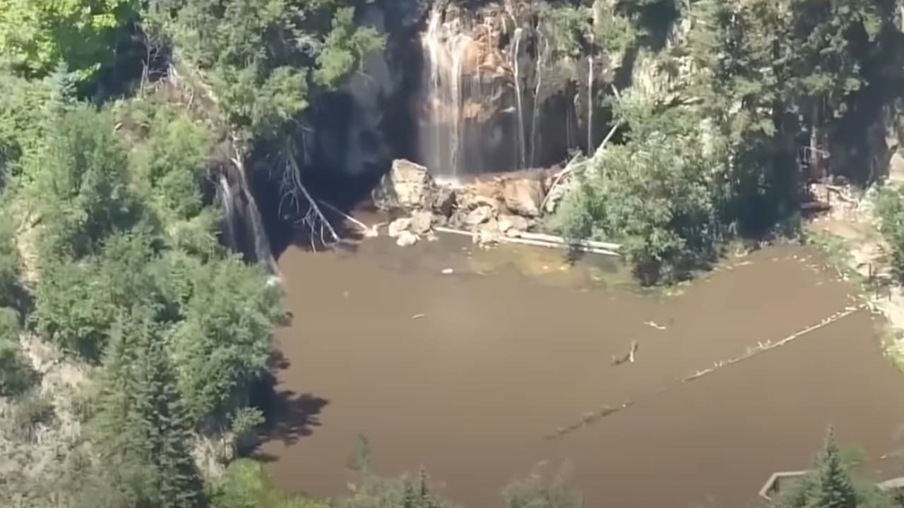 Hanging Lake Has Been Flooded With Muddy Waters