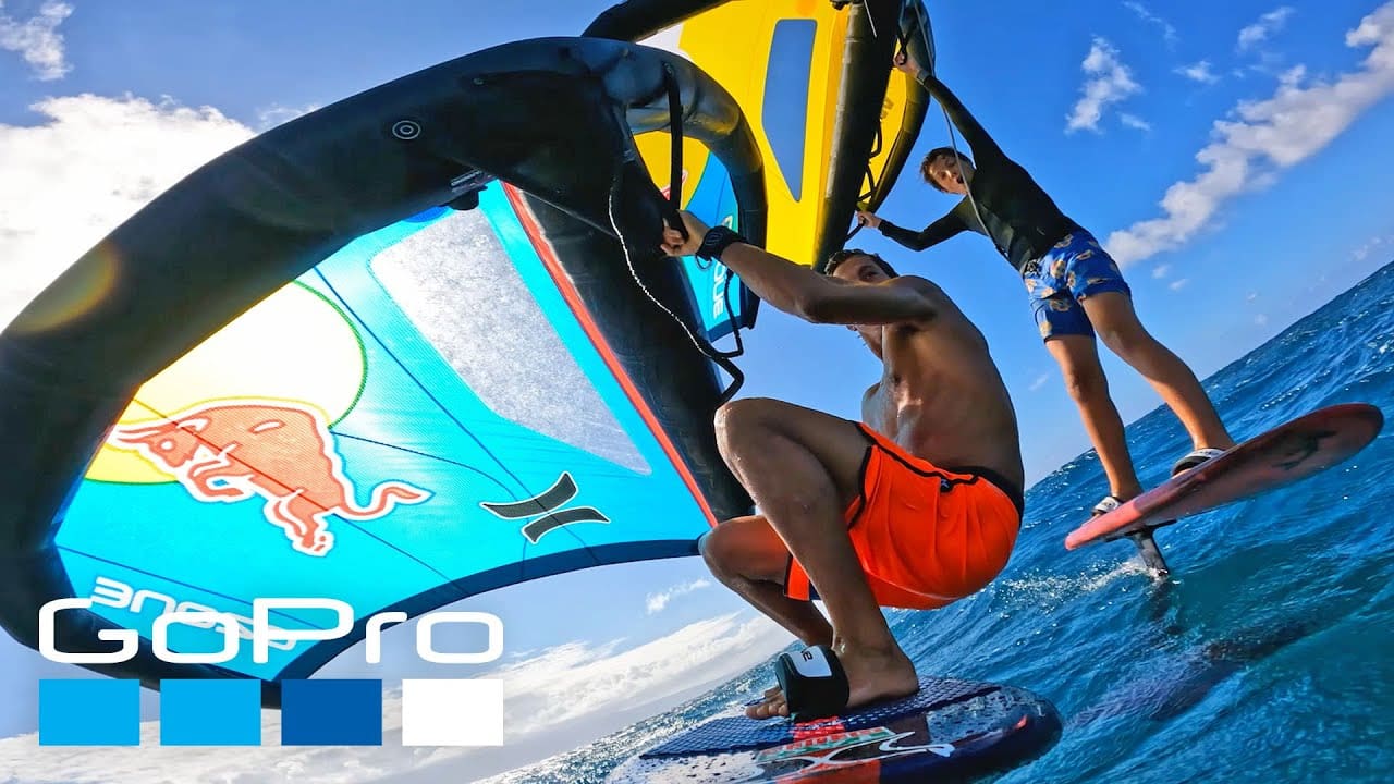 Kai Lenny Goes Wing Foiling In Hawaii