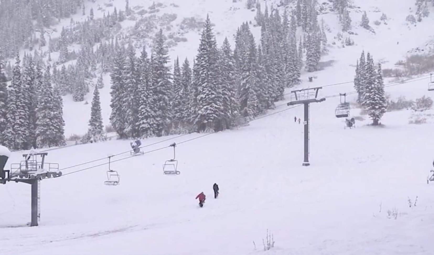 Alta Urges Caution As Skiers & Snowboarders Flock To Mountain After Snowstorm