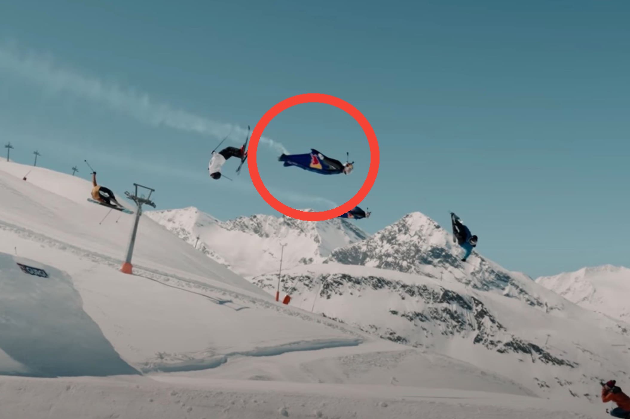 VIDEO: Wingsuiters Fly Side By Side With Skiers On The Slopes
