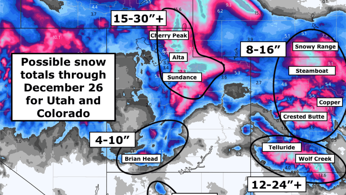 Deep Powder Across The West For The Holidays!