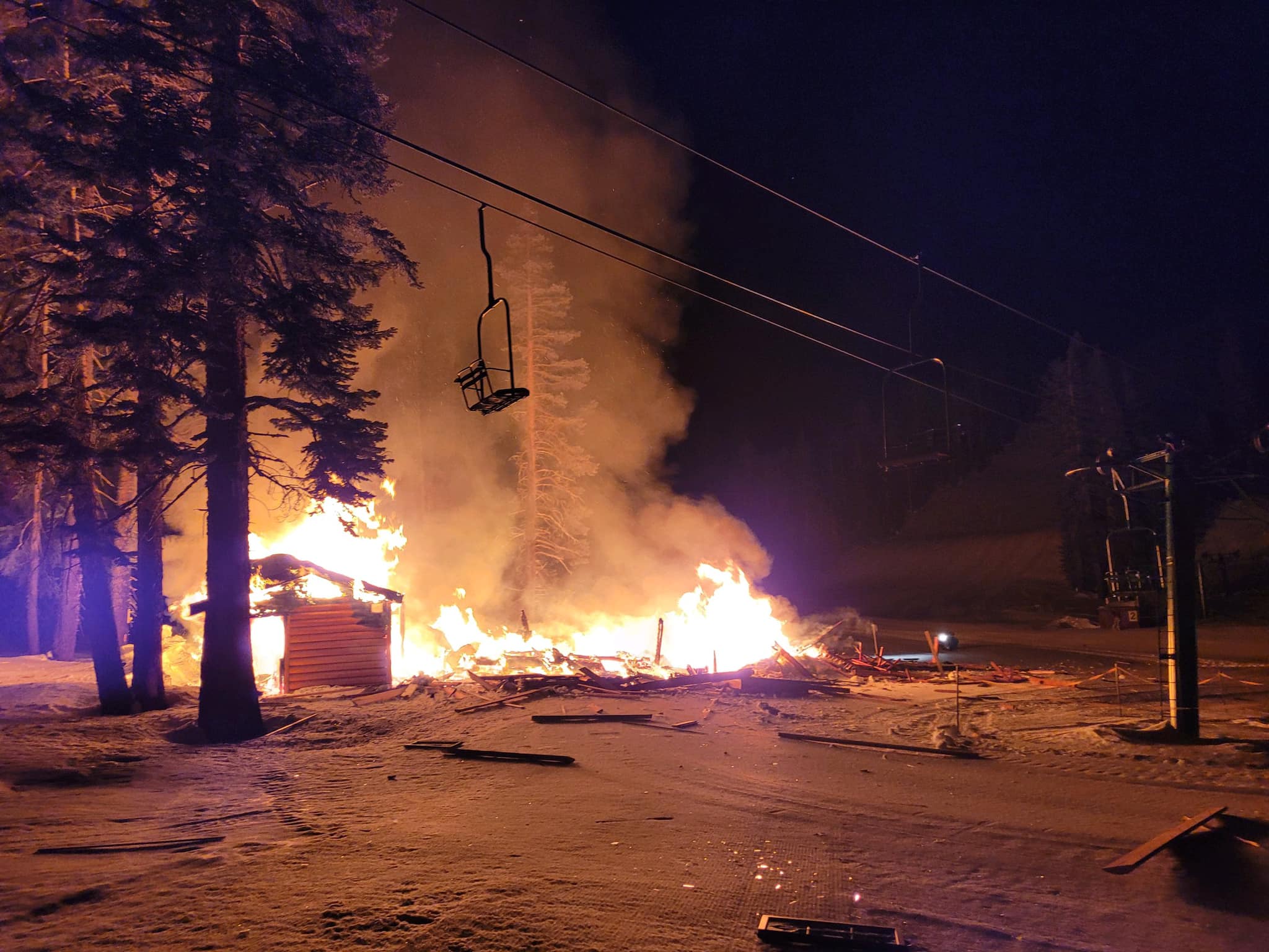 Donner Ski Ranch Lodge Destroyed In Structure Fire