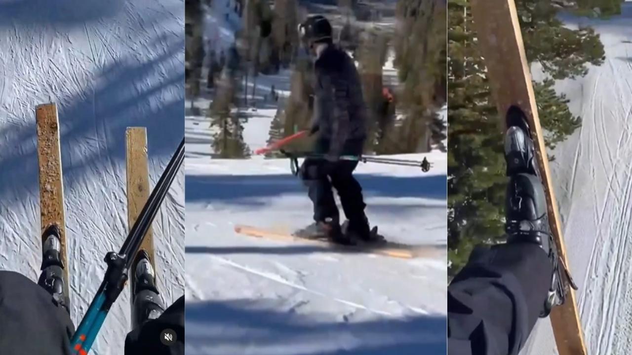 VIDEO: Skier Shreds 2x4s Down The Resort