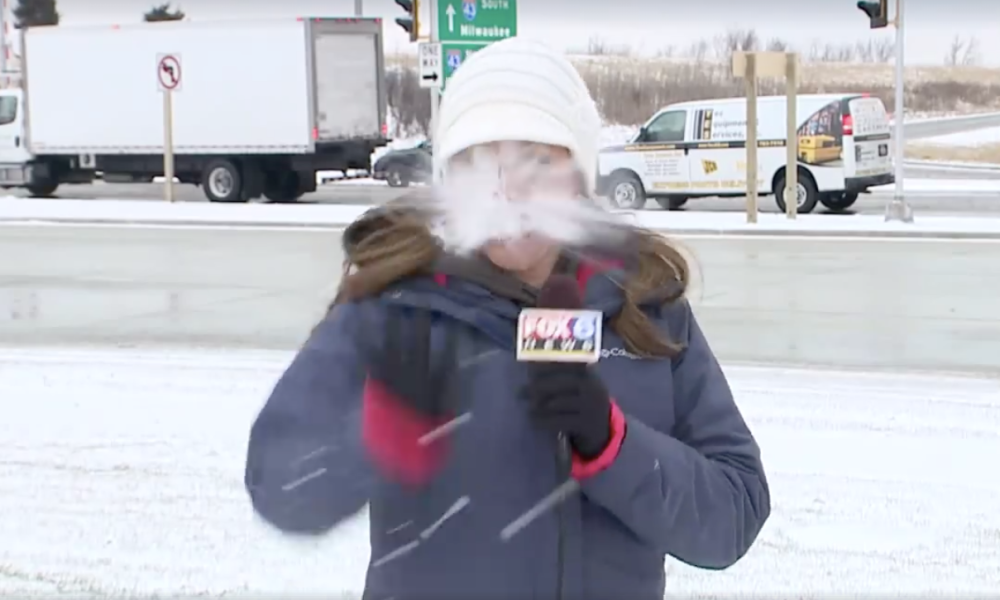 FUNNY: Reporter Drilled In The Face With Snowball Moments Before Going Live