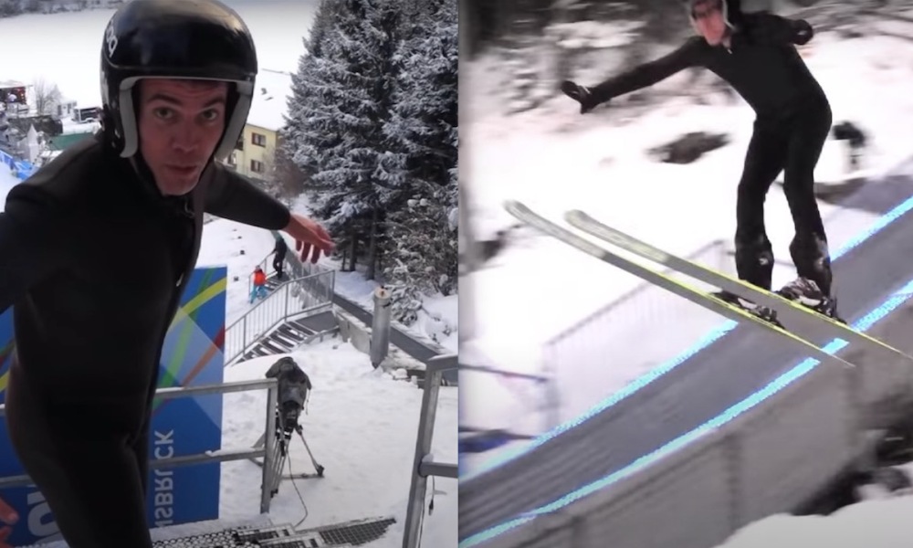 WATCH: That Time Steve-O Tried Ski Jumping