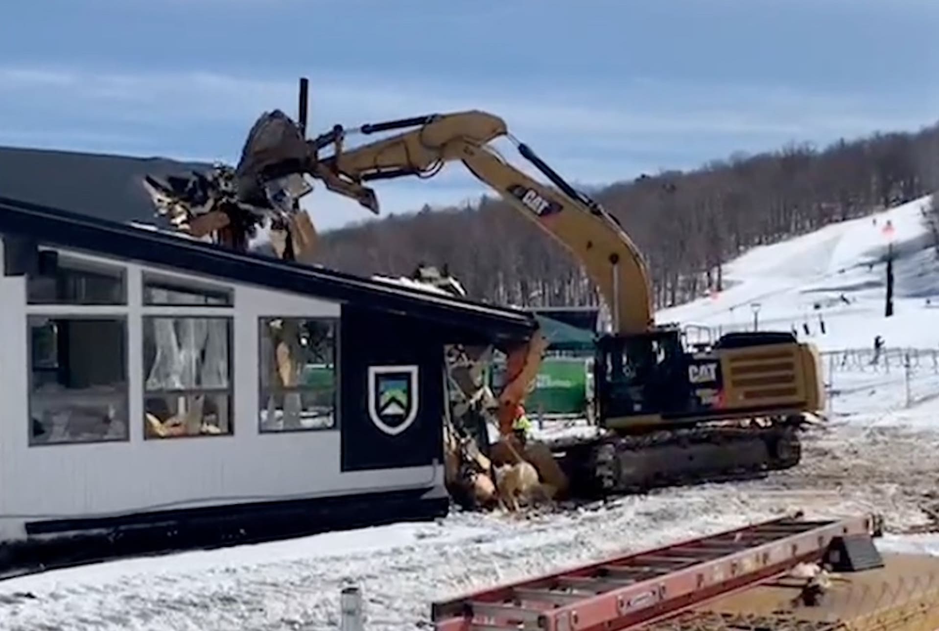 WATCH: Killington Tears Down K-1 Lodge as Snowmaking Push Continues