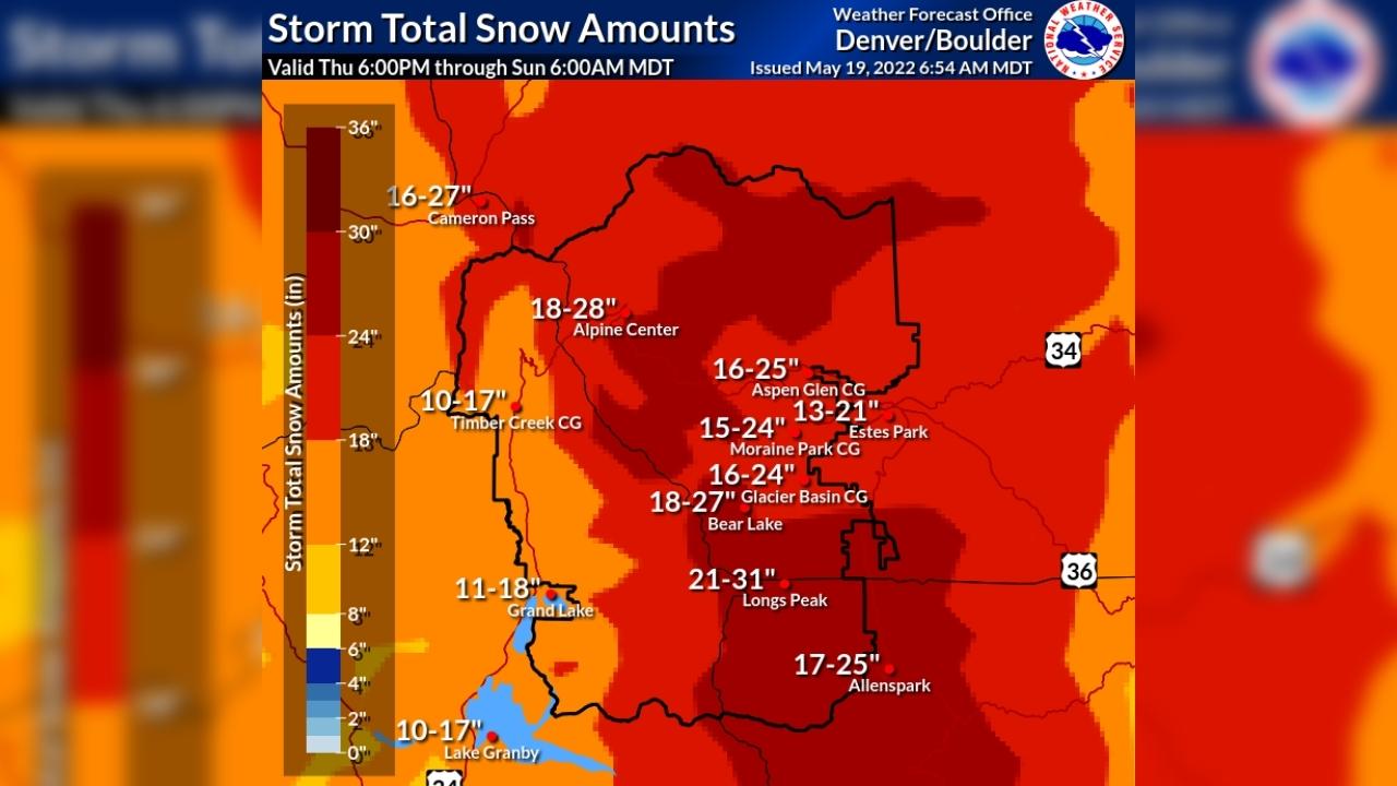 Up To 30 Inches Of Snow Forecasted For Colorado This Weekend