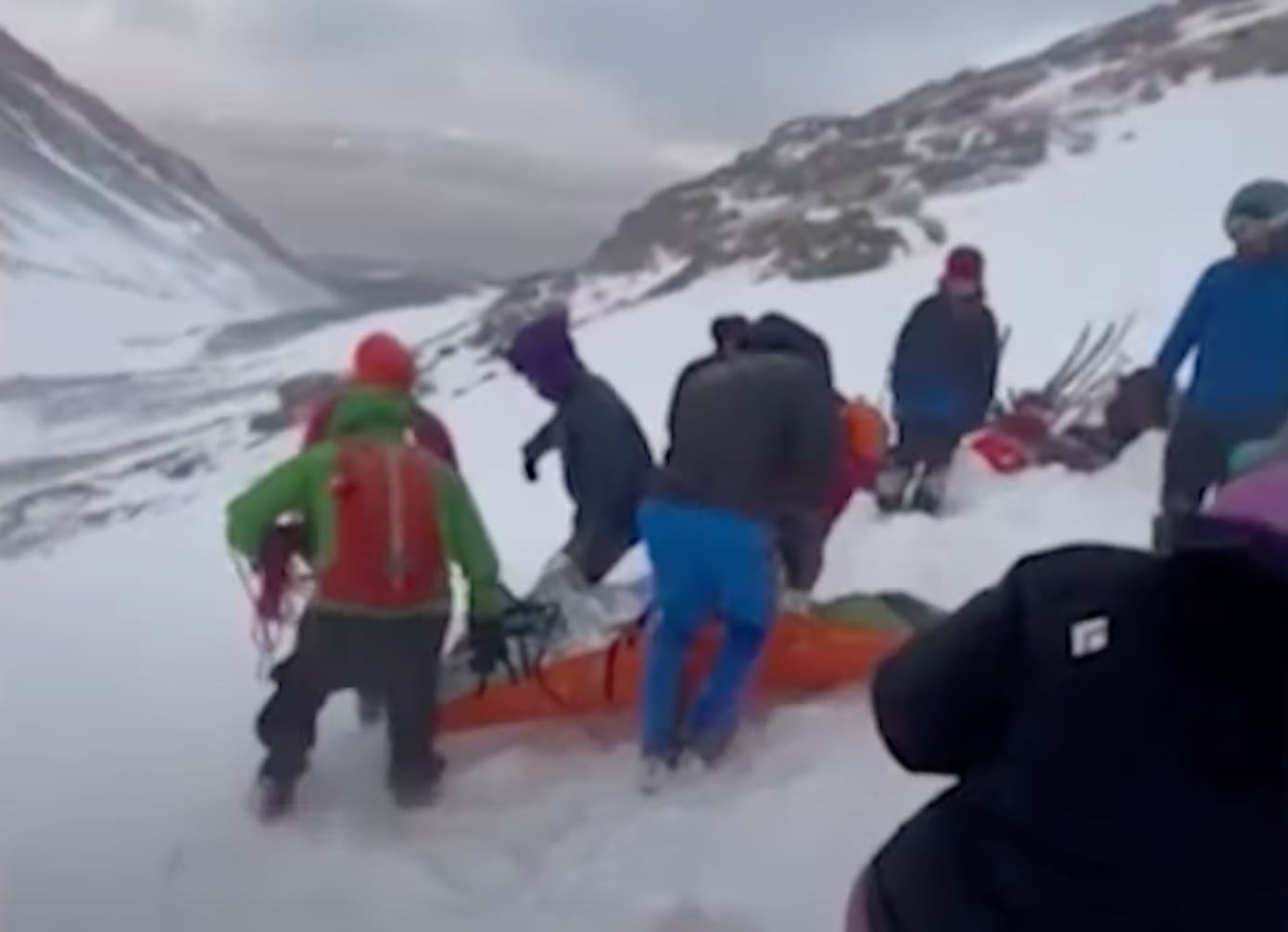 Skier Rescued From Avalanche in Ushuaia, Argentina