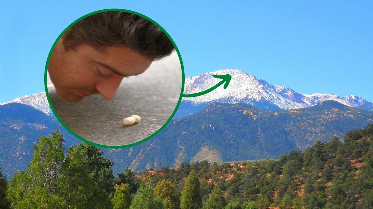 Determined Man Will Attempt To Push Peanut Up Pikes Peak With His Nose