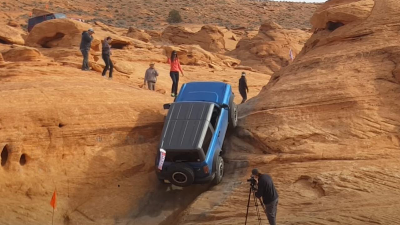New Ford Bronco Climbs Near Vertical Face (Watch)