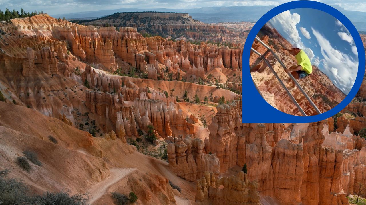 WATCH: Idiot Jumps Over Bryce Canyon Fence and Nearly Dies