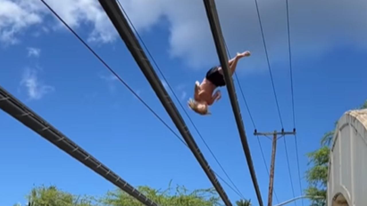 VIDEO: Gen Z Kid Dives Through Powerlines