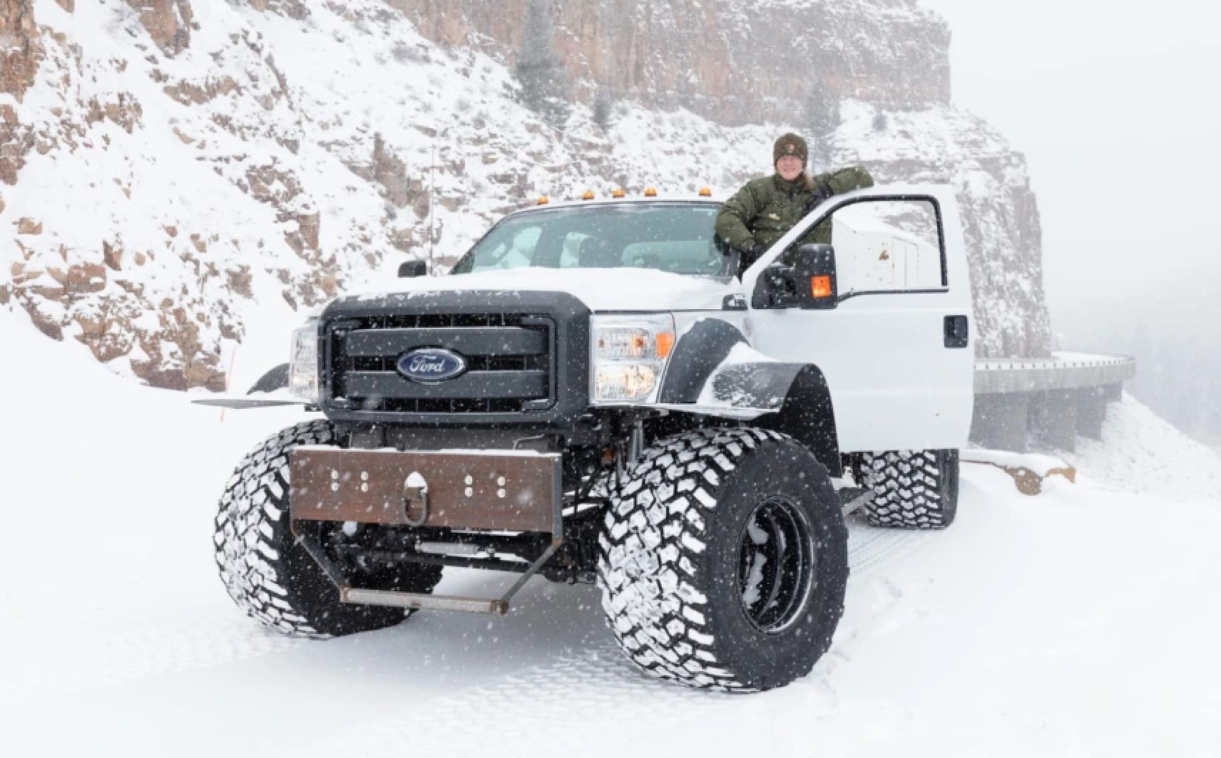 Yellowstone Mail Carriers Use Ford Super Duty Monster Truck for Rural