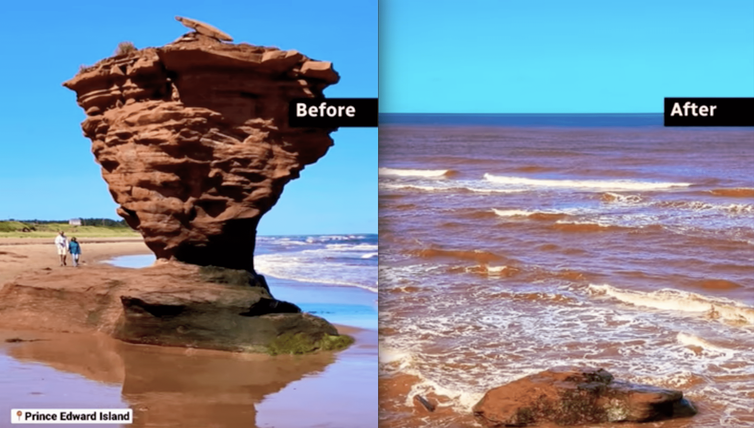 Tropical Storm Fiona Destroys Iconic Prince Edward Island Landmark