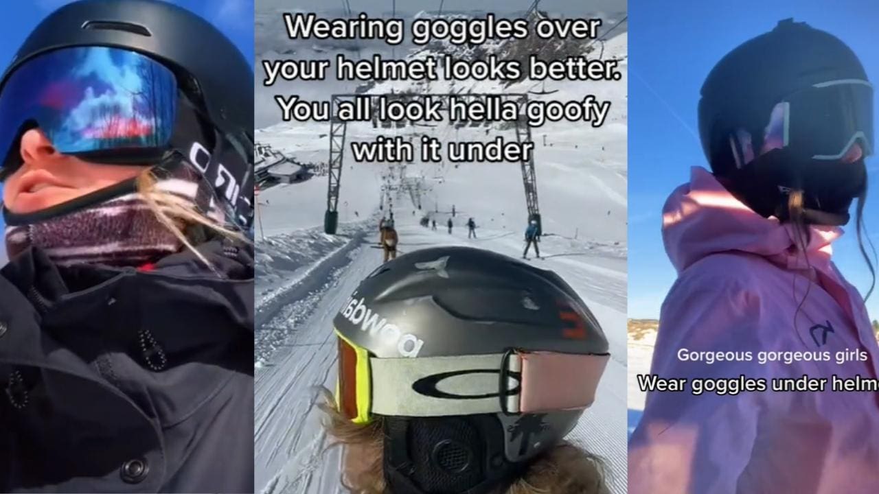 Goggles Over or Under Your Helmet? The TikTok War Sweeping The Globe