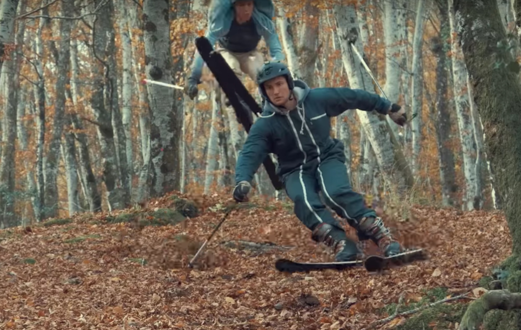 Embrace Autumn With This Leaf Skiing Segment From France
