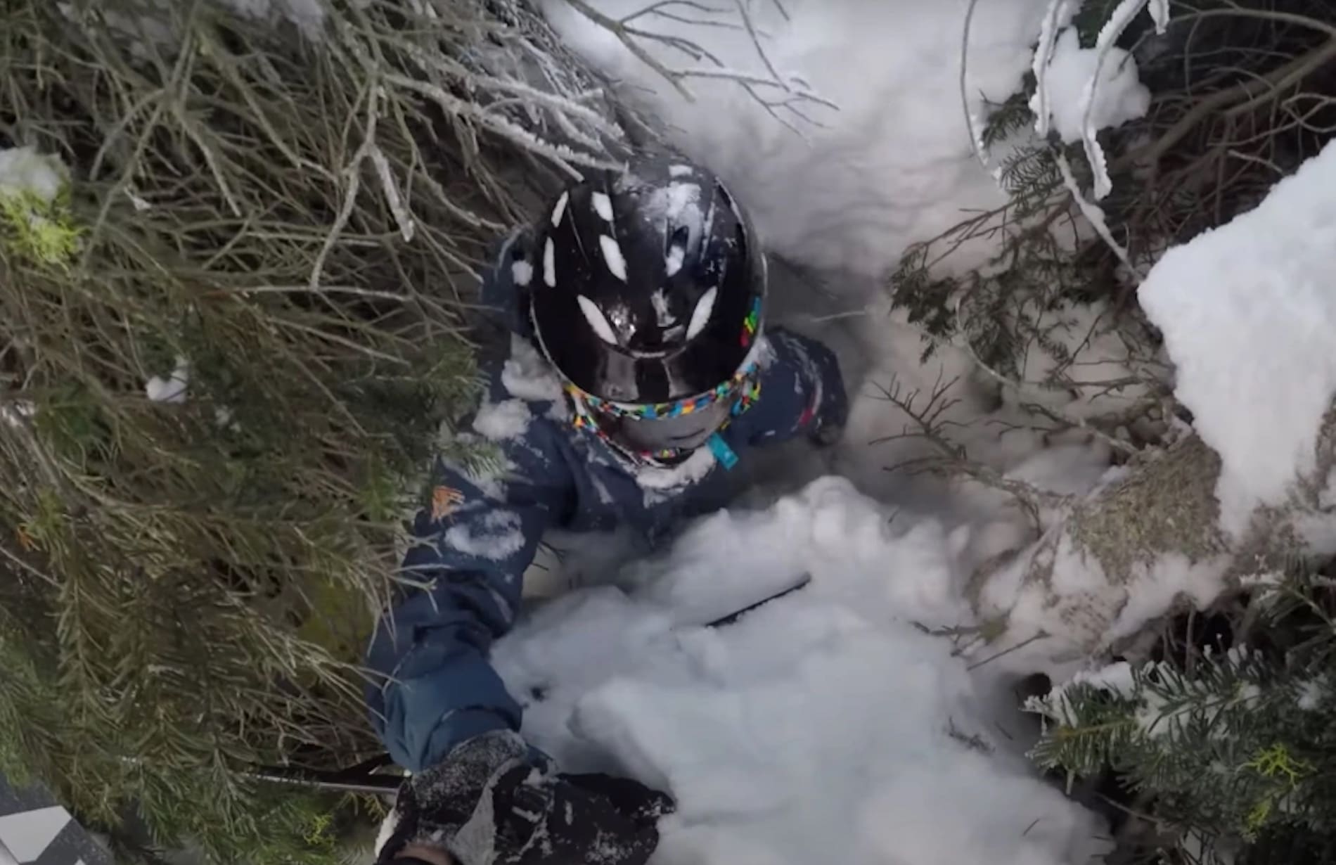 "Mom Is Gonna Sh*t Her Pants"...Father Rescues Son From Tree Well