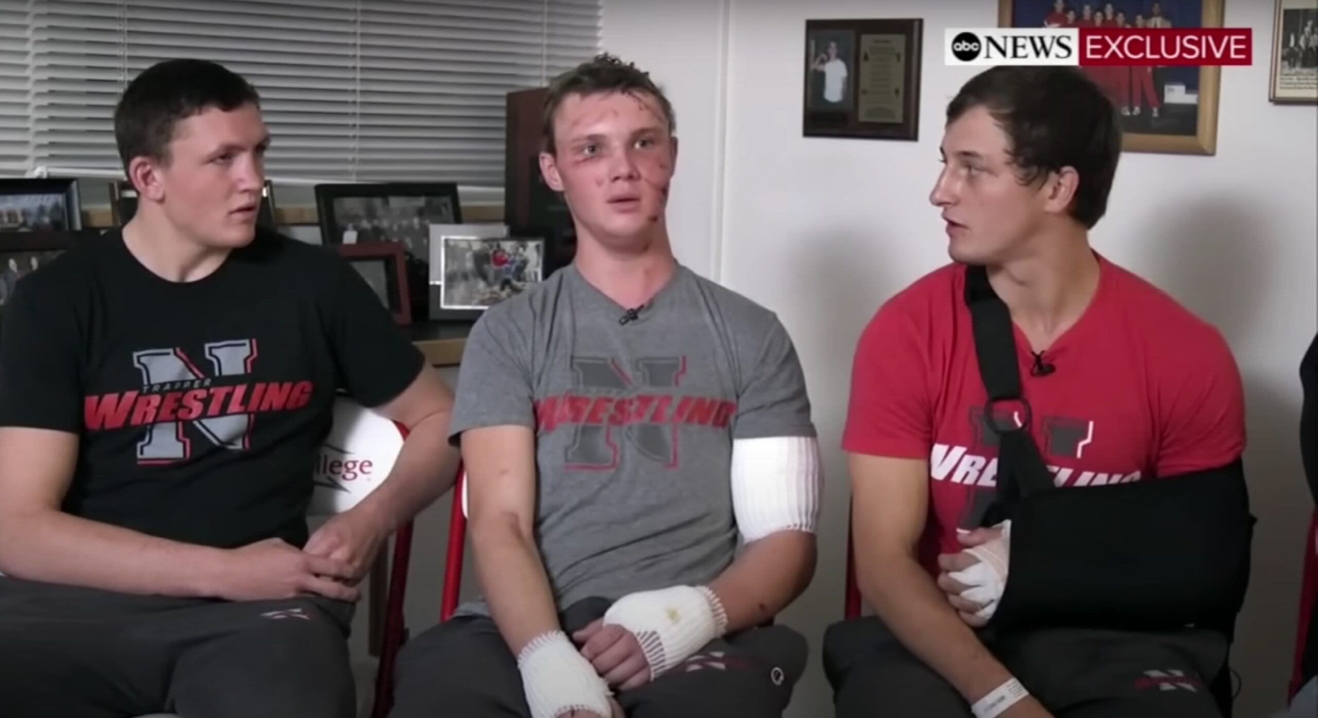 College Wrestlers Tell Story of Fighting Off Violent Grizzly Bear