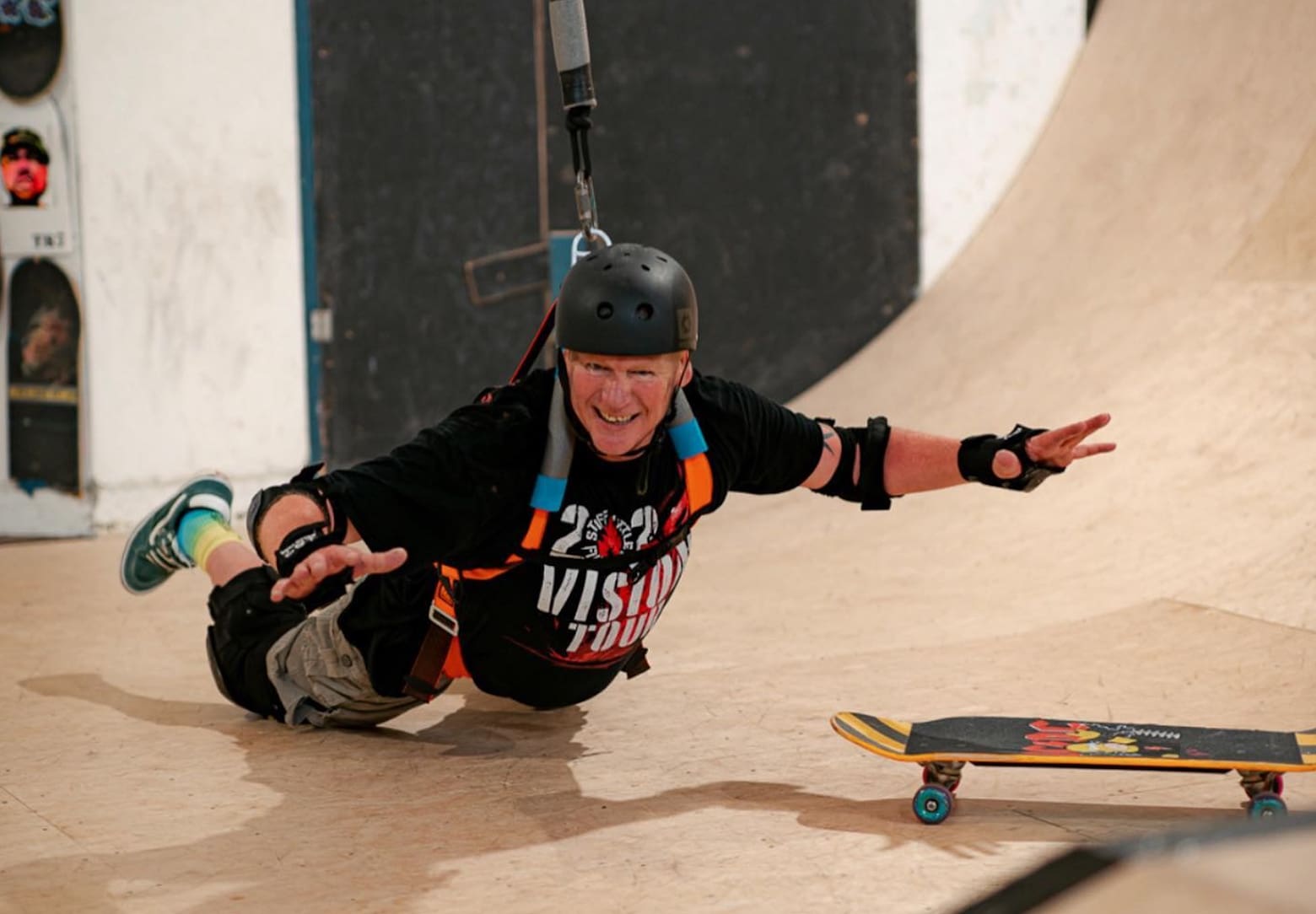 "Safe Skatepark" Opens In Britain Utilizing Harness In Halfpipe