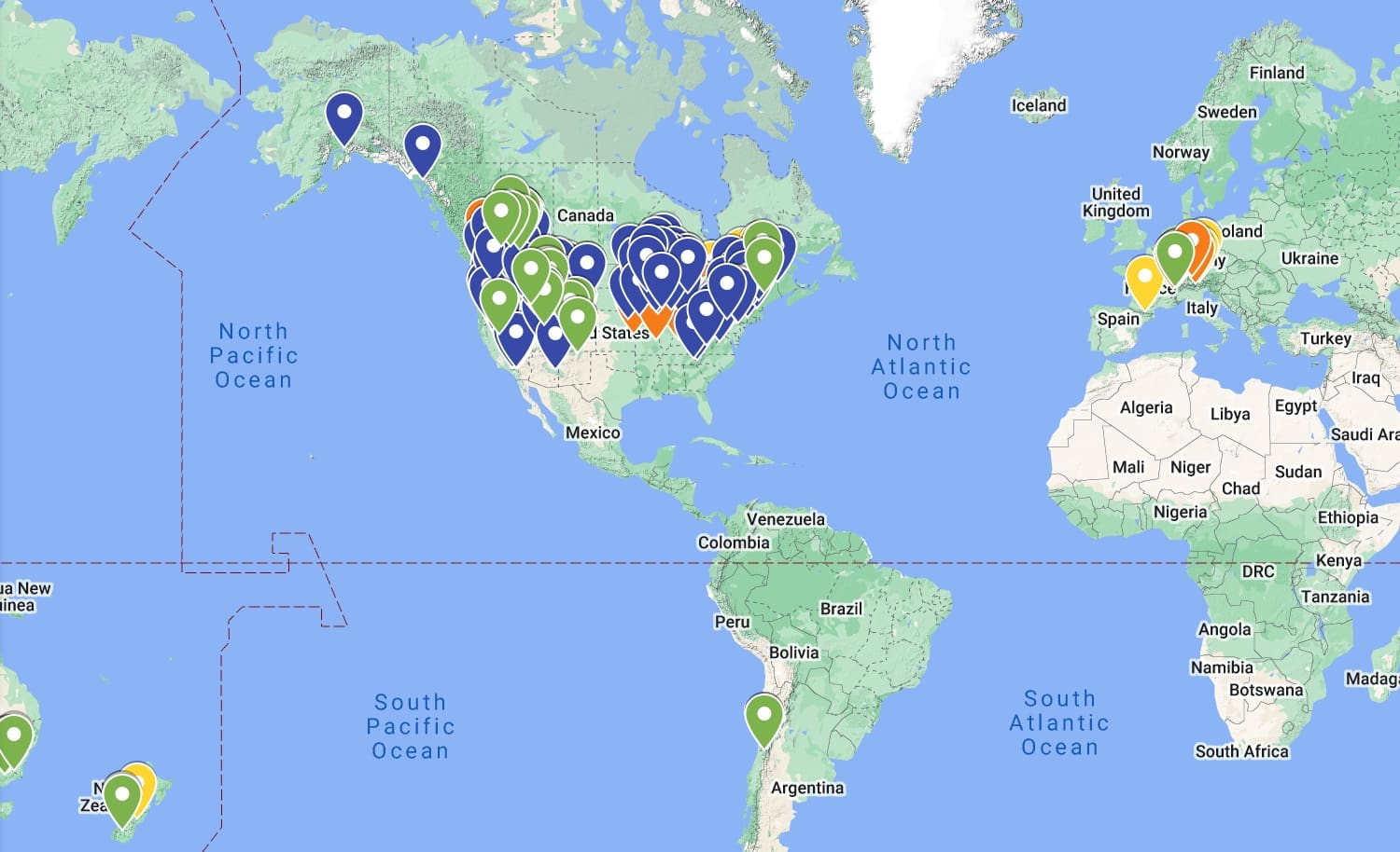 Reddit map
