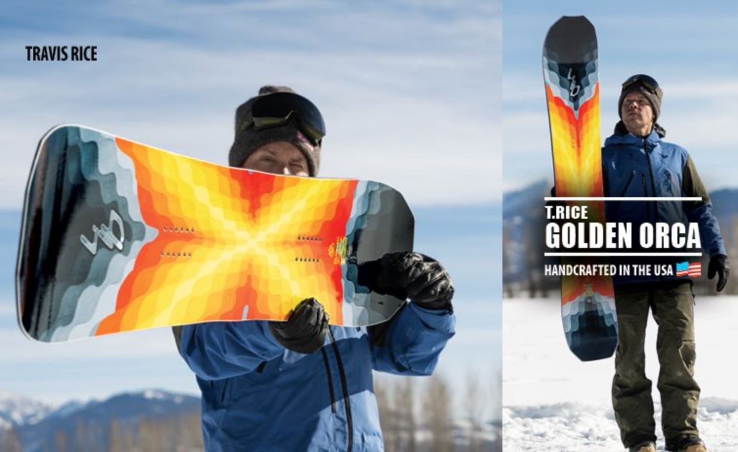 Stamboom Blauw Broek Travis Rice Details His Dream Snowboard…The Golden Orca