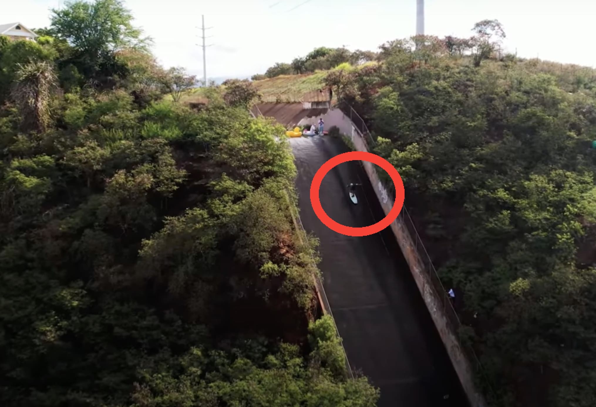 VIDEO: Jamie O'Brien "Surfs" Massive Drainage In Hawaii