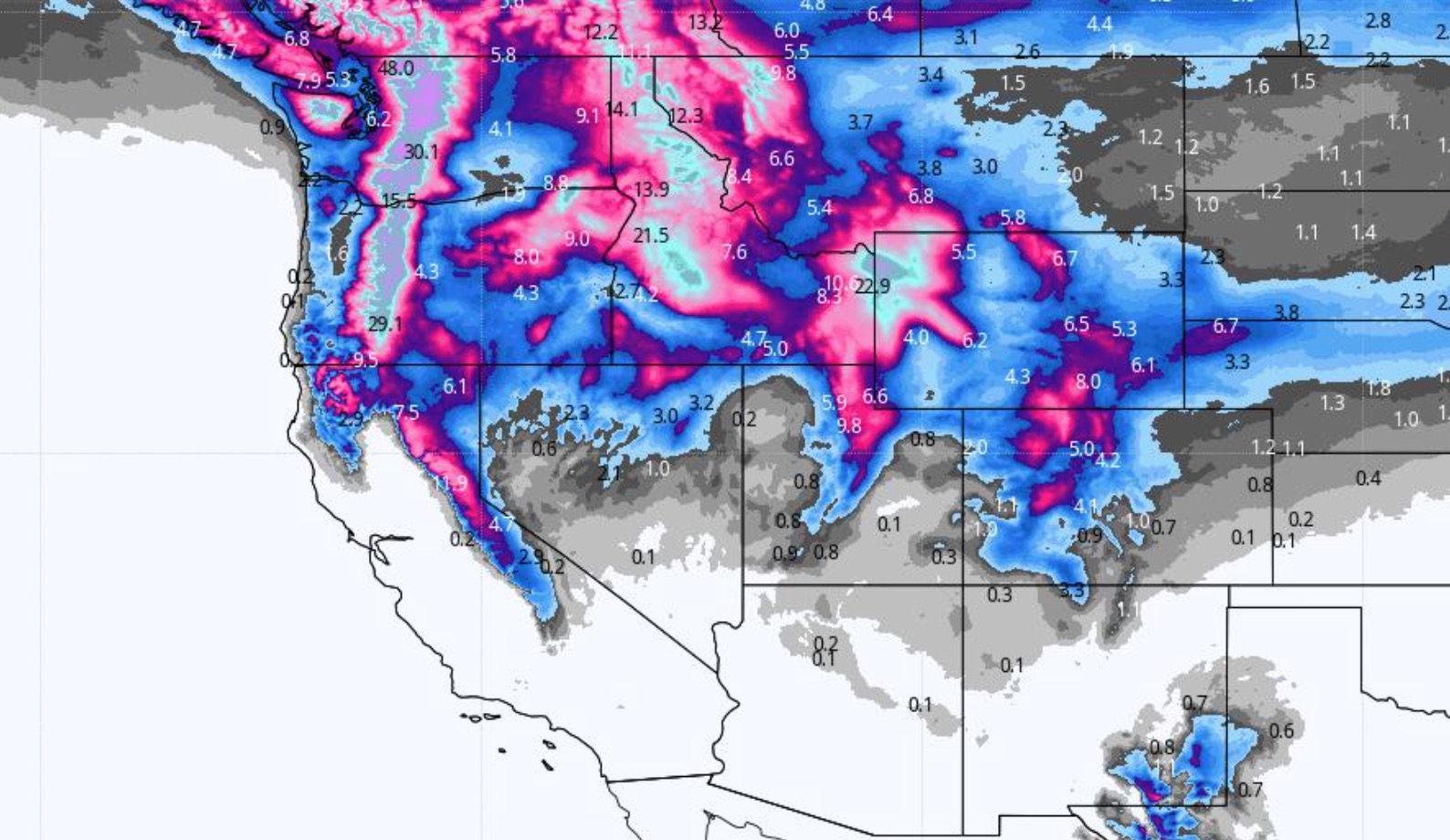 WINTER RETURNS! THREE STORMS THIS WEEK FOR THE WEST
