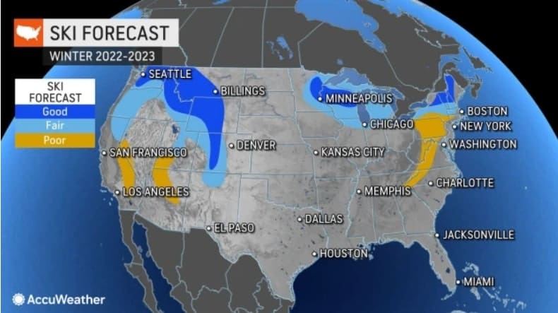 Accuweather Releases Official 2022-23 Ski Season Forecast