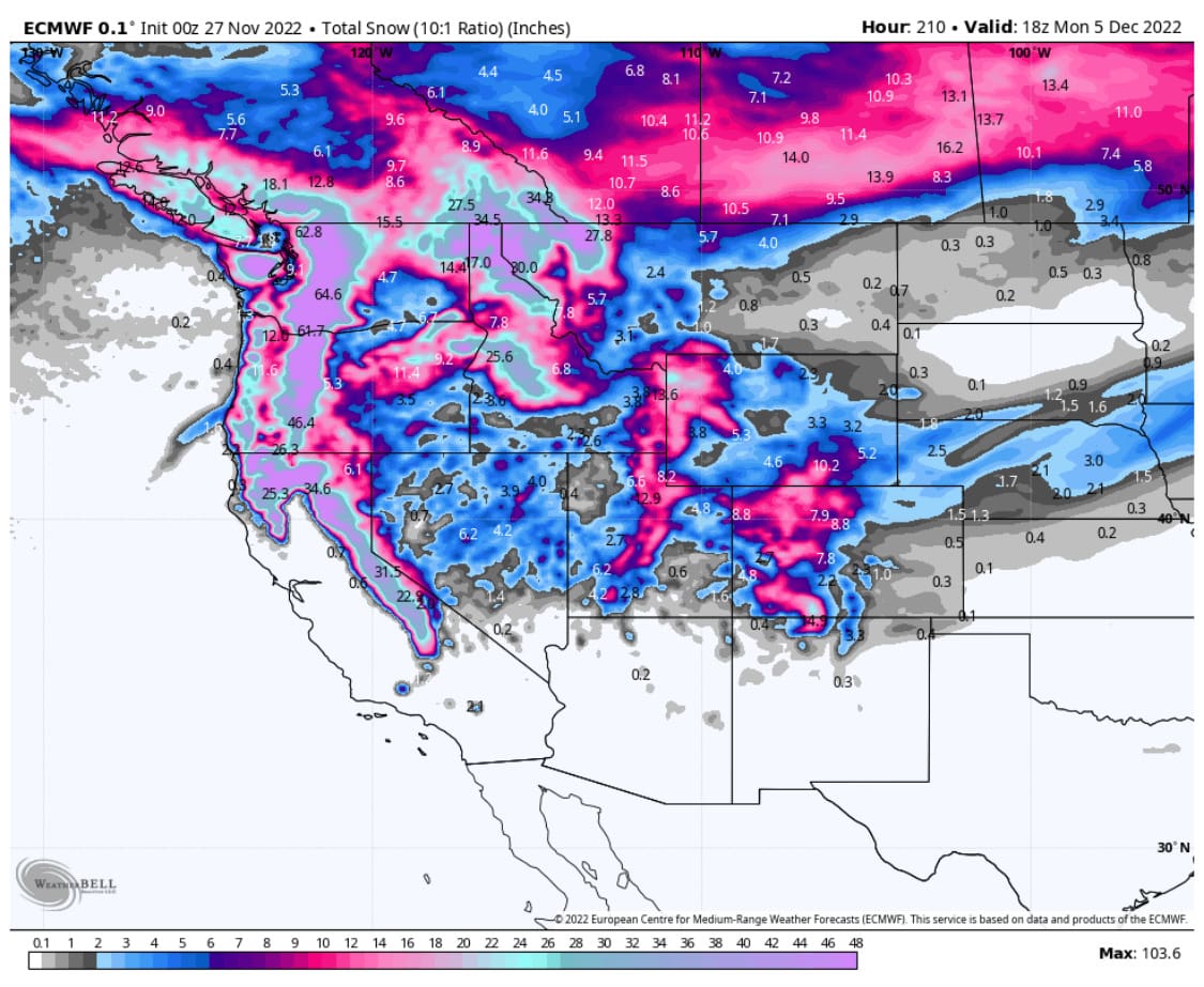 SNORKEL ALERT- 3 Cold Storms In The Next 7-9 Days!
