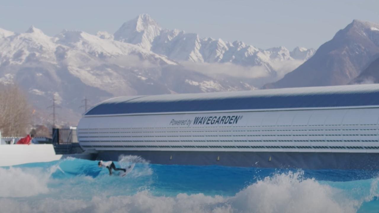 Surf Competition Held In Swiss Alps...? (Watch)