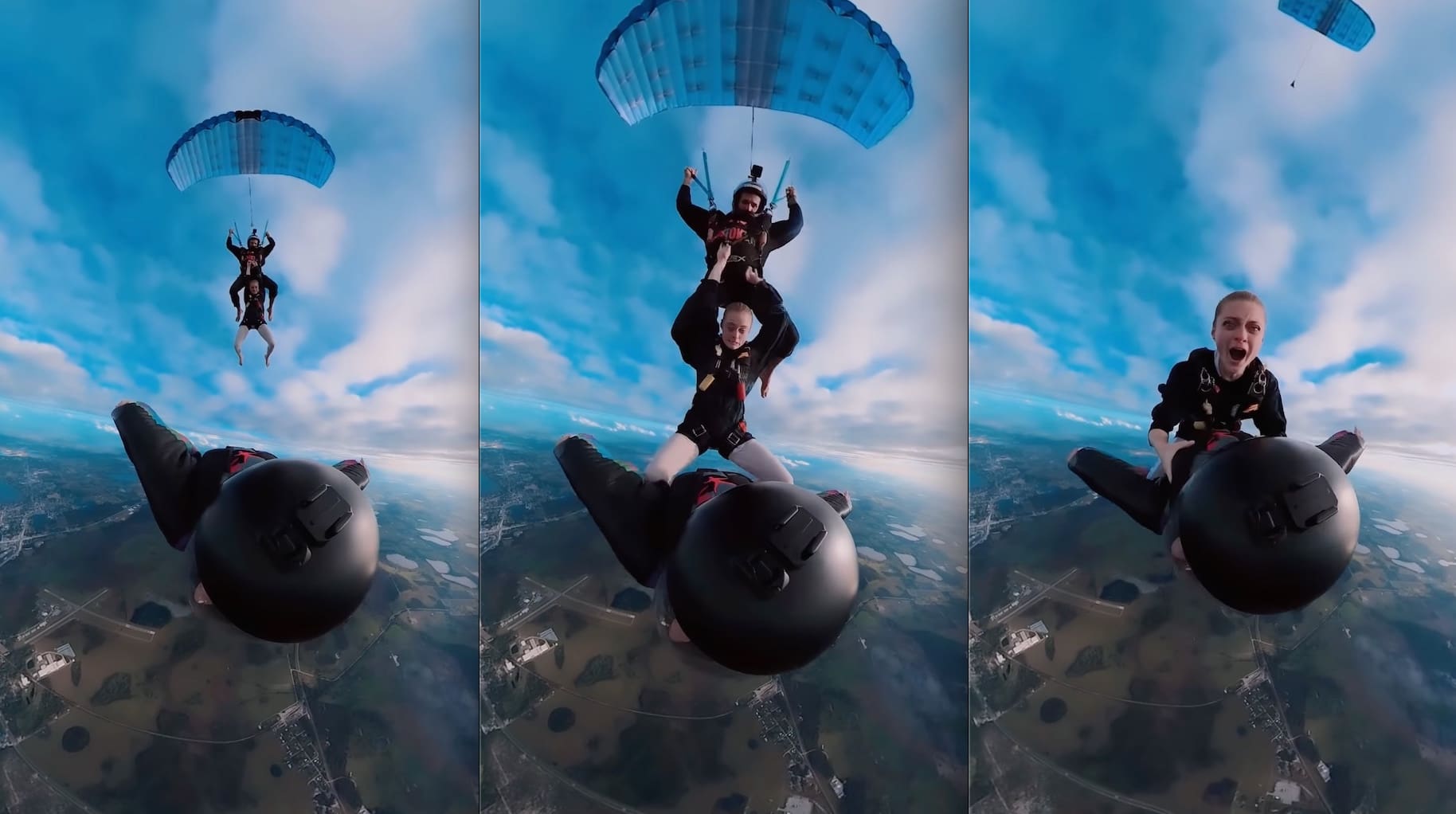 VIDEO: This Midair Skydiving Transfer Is Hard To Believe