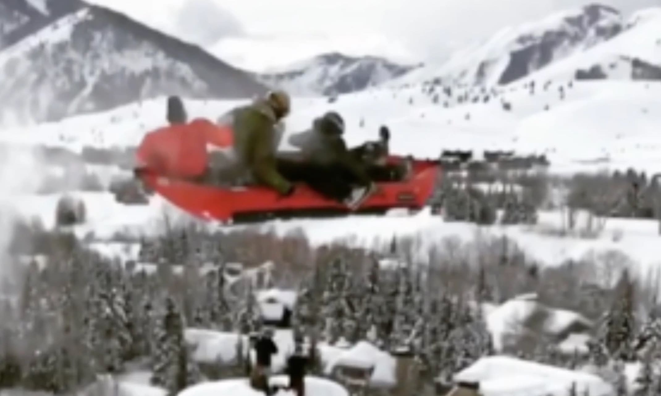 Start Your Day With Inflatable Canoe Sending It HUGE In Idaho