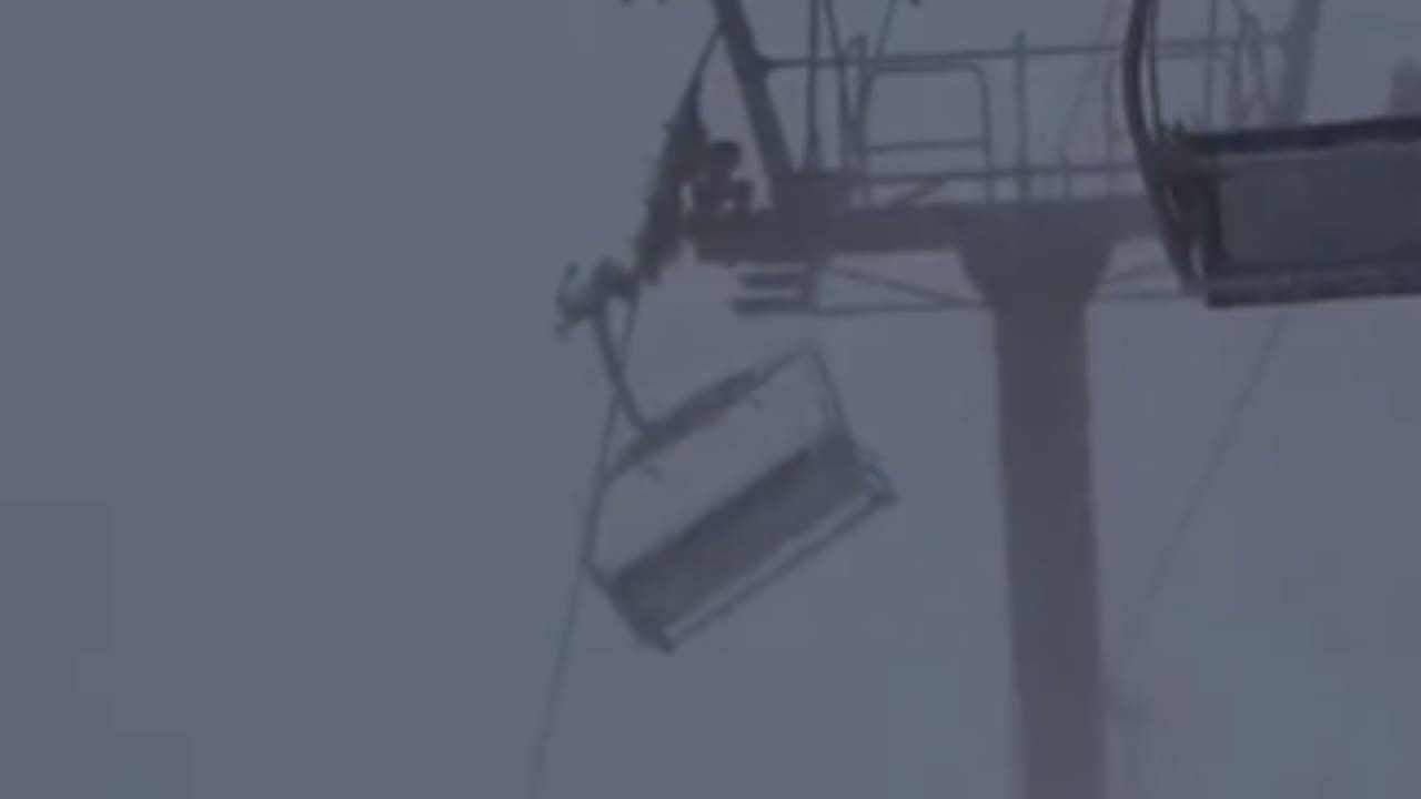 Blustery Winds Swing Lake Tahoe Chairlift (Watch)
