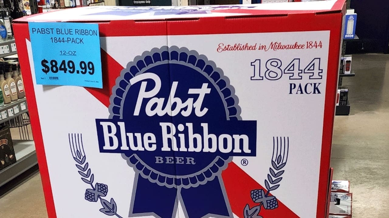 The World's Largest Case Of Beer Is The PBR '1844 Pack'
