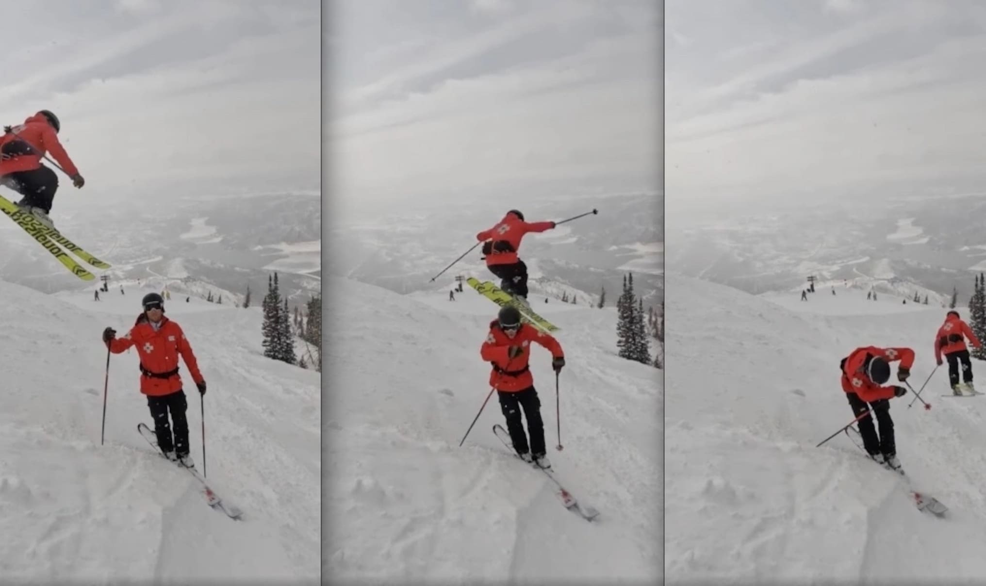 Deer Valley Ski Patrol Demonstrates Why You Shouldn't Stop In Blind Spots