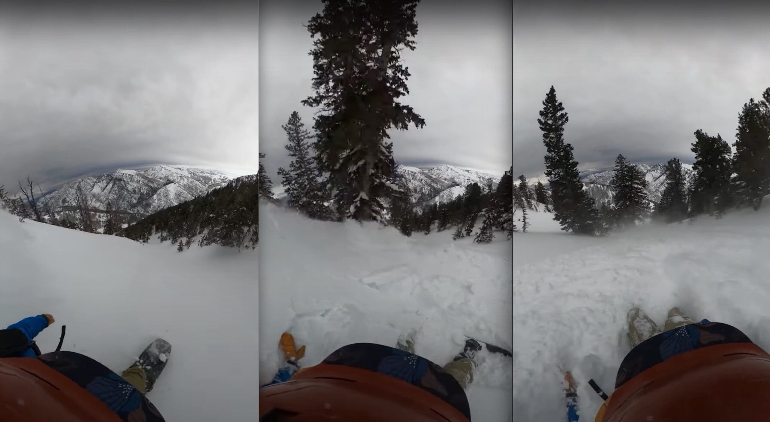 VIDEO Big Cottonwood Canyon Snowboarder Caught & Carried By Avalanche
