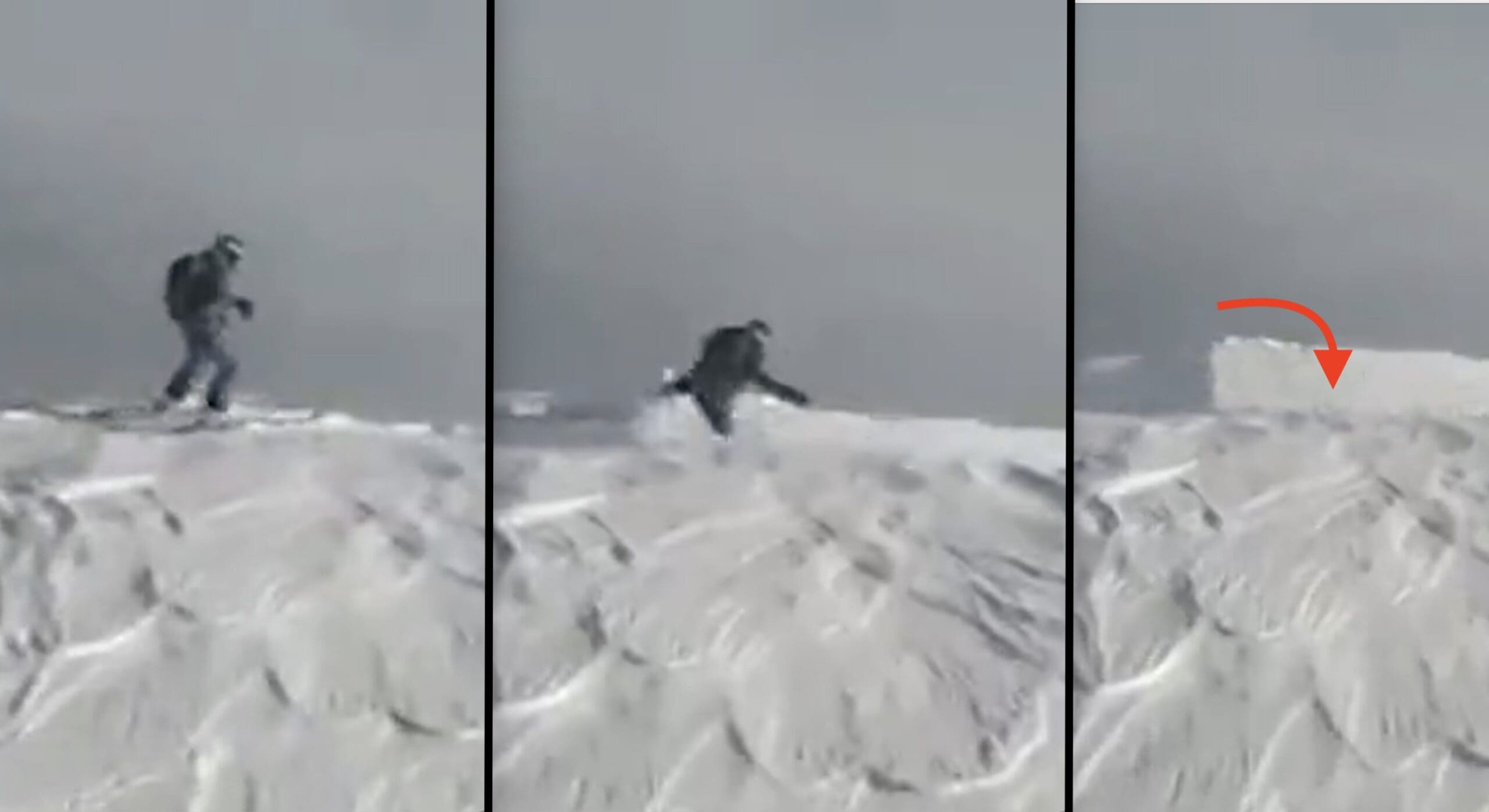 Watch Skier Miraculously Survives Massive Avalanche After Triggering Cornice Break Unofficial 6757