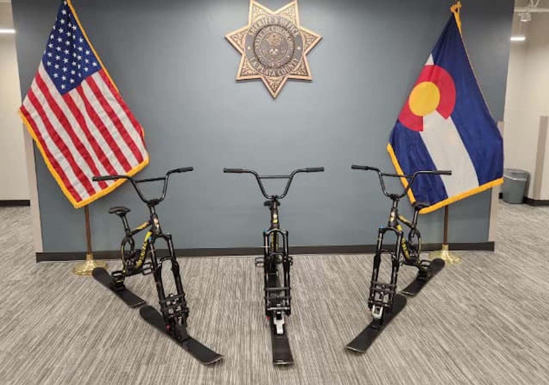Colorado Sheriff's Offices Purchases "Ski-Bikes" To Patrol Slopes