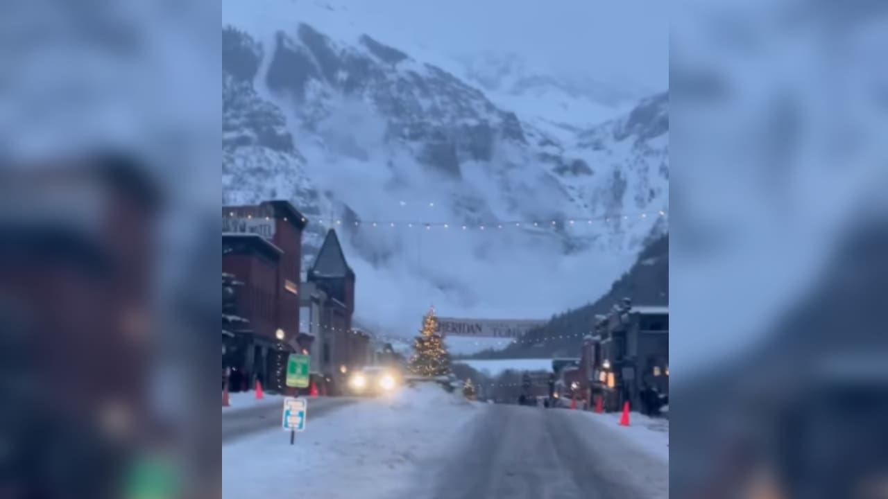 WATCH Avalanche Cloud Lingers Above Telluride