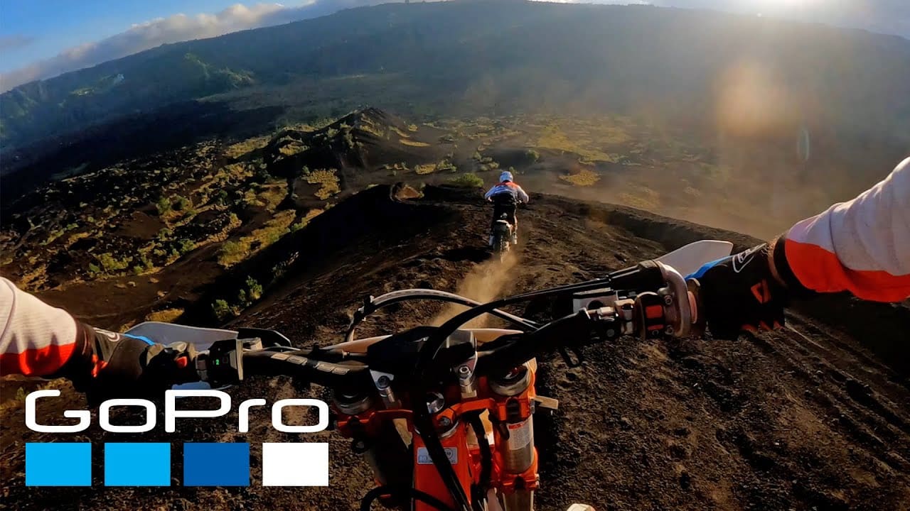 WATCH: Dirt Biking An Active Volcano In Bali