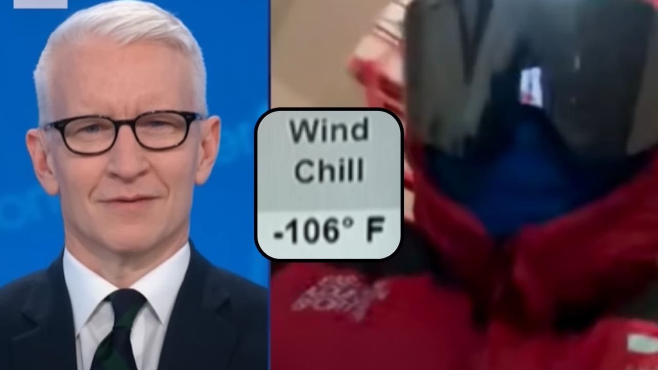 WATCH: Lunatic Goes Outside In -106 Windchill On Live TV