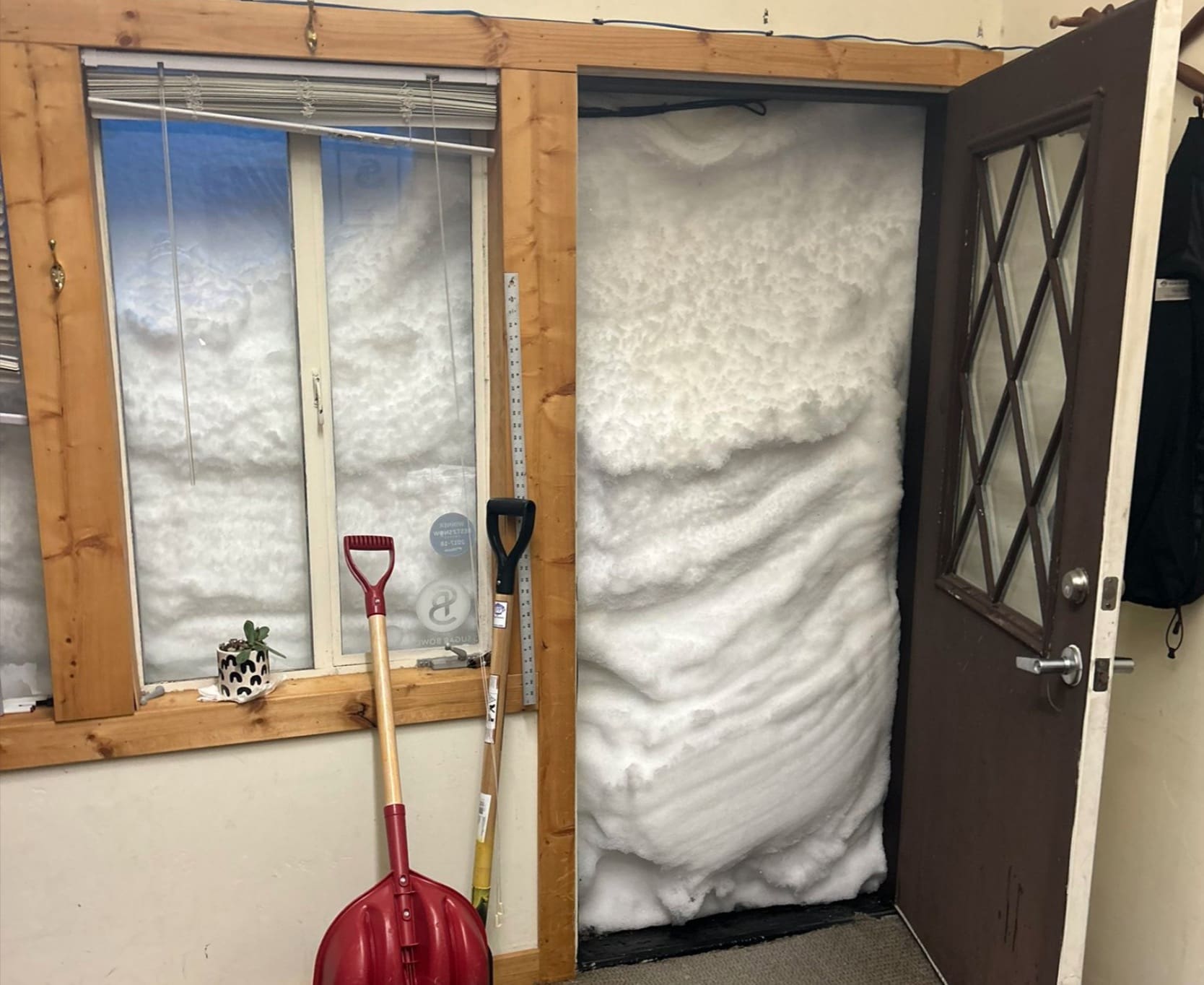 Sugar Bowl's Marketing Office Is Completely Buried With Snow