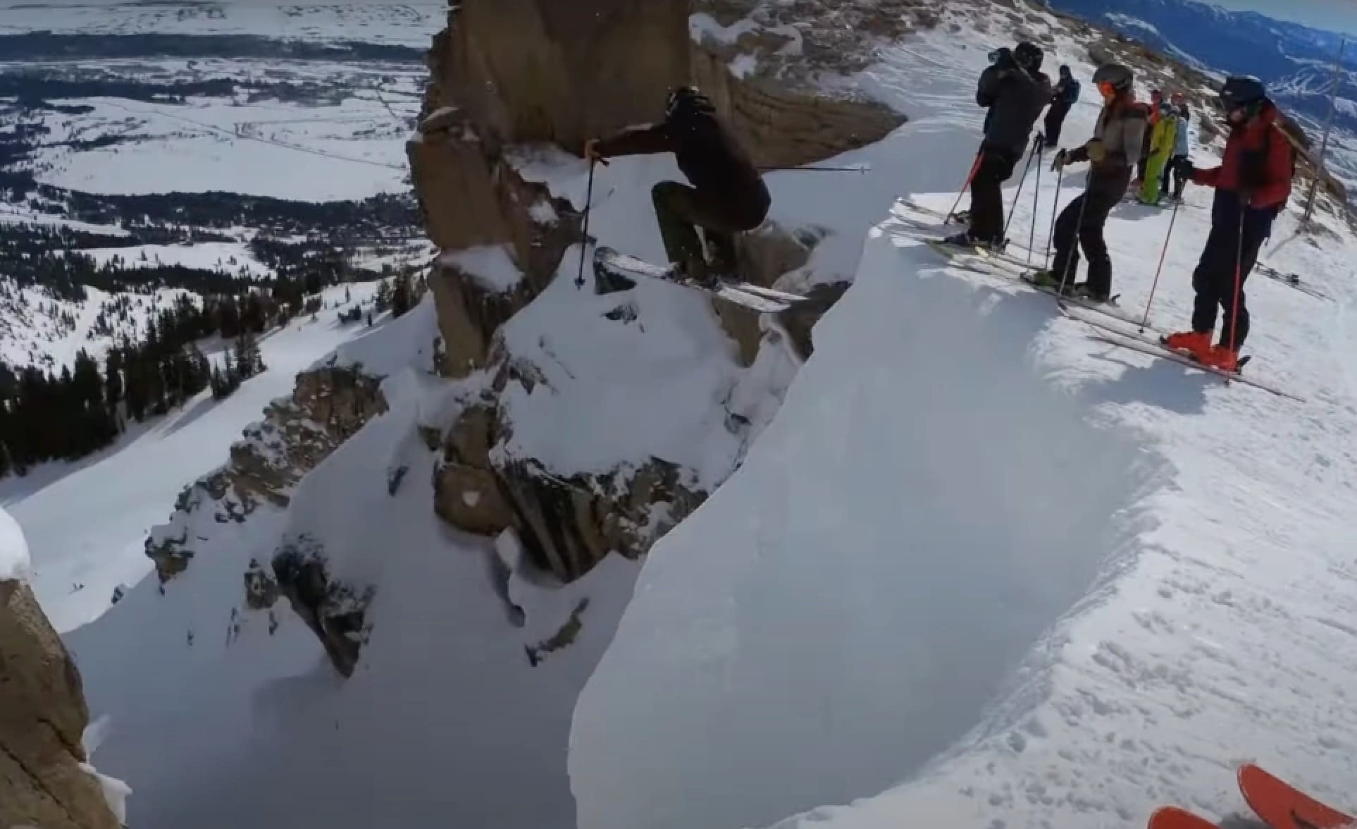 VIDEO: The Variety of Ways To Drop Corbet's Couloir (Slip, Grip, Send, Tumble)