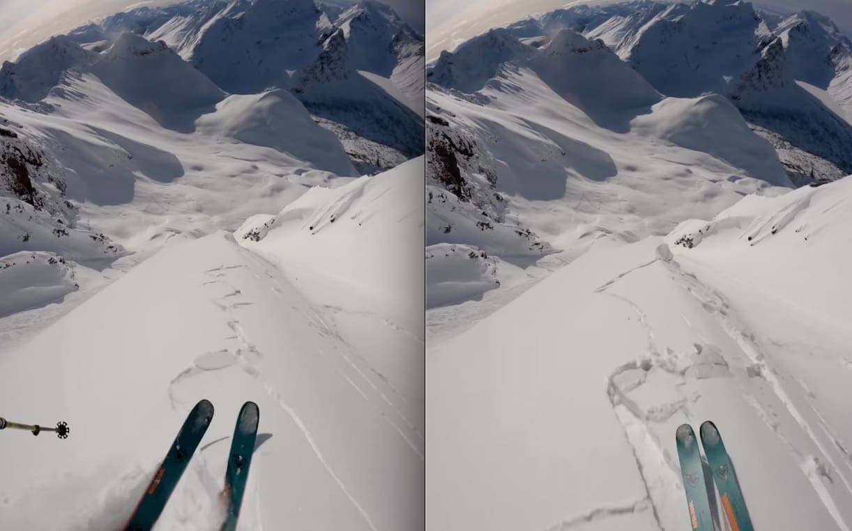 VIDEO: Skier Triggers & Outruns Avalanche In The Mountains of Norway