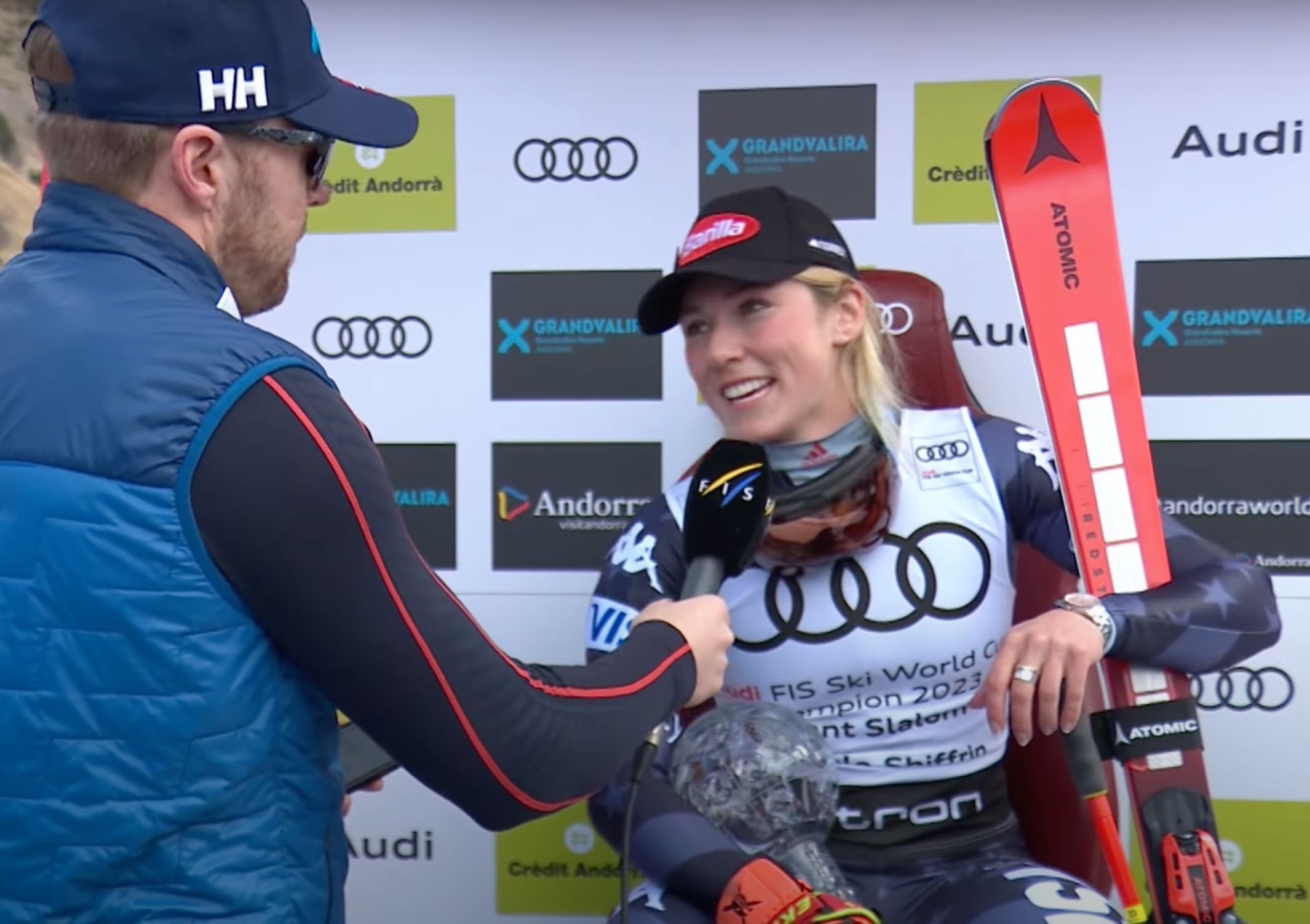 MIKAELA SHIFFRIN ACCIDENTALLY SWEARS IN TODAY INTERVIEW NBC BAY AREA visual data 3