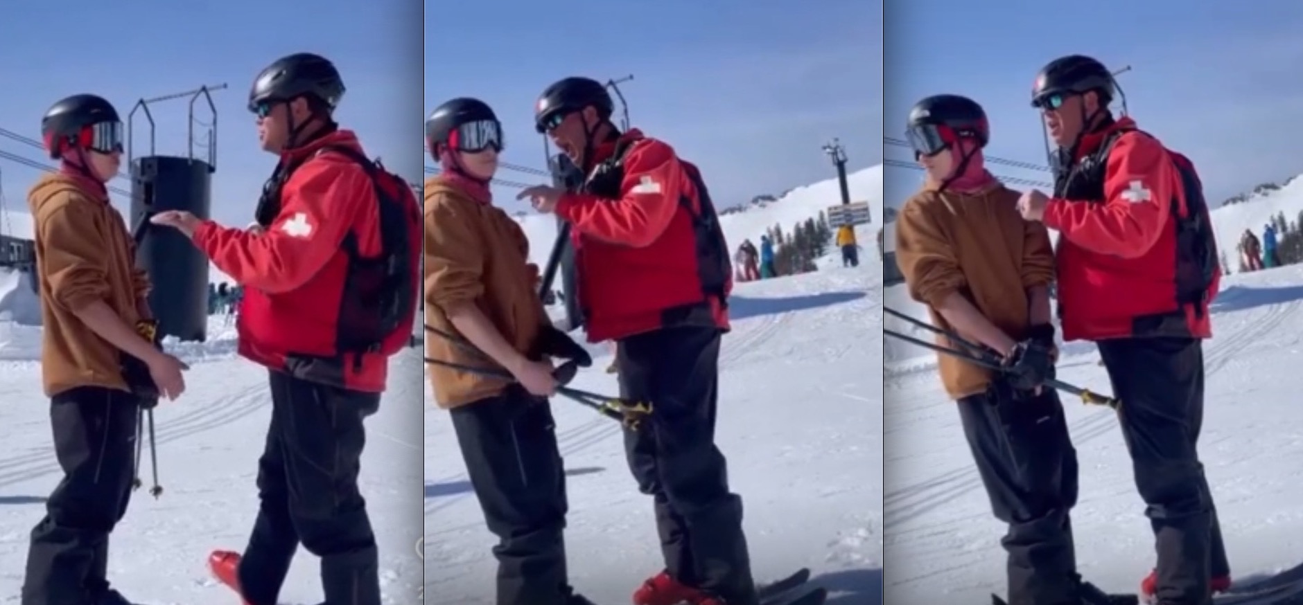VIDEO: Ski Patroller Chews Out Skier @ Palisades Tahoe