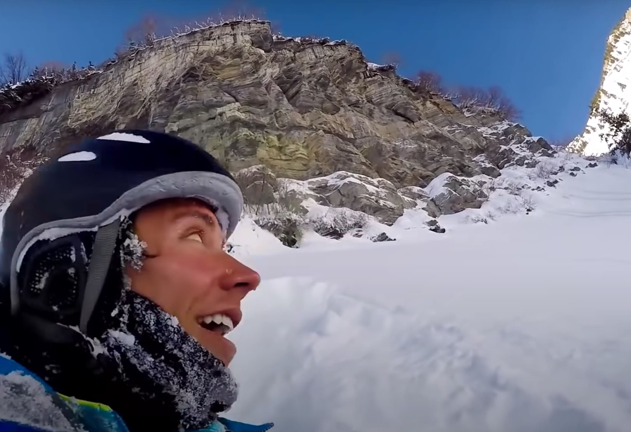 VIDEO: Skier Miraculously Survives Falling Off 150 Foot Cliff