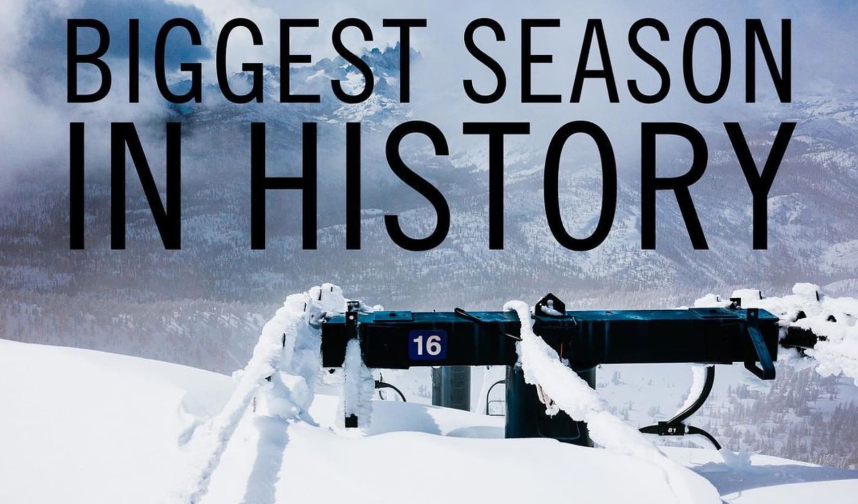 Mammoth Mountain Breaks Record For Most Snow (72.5 Feet @ The Summit)