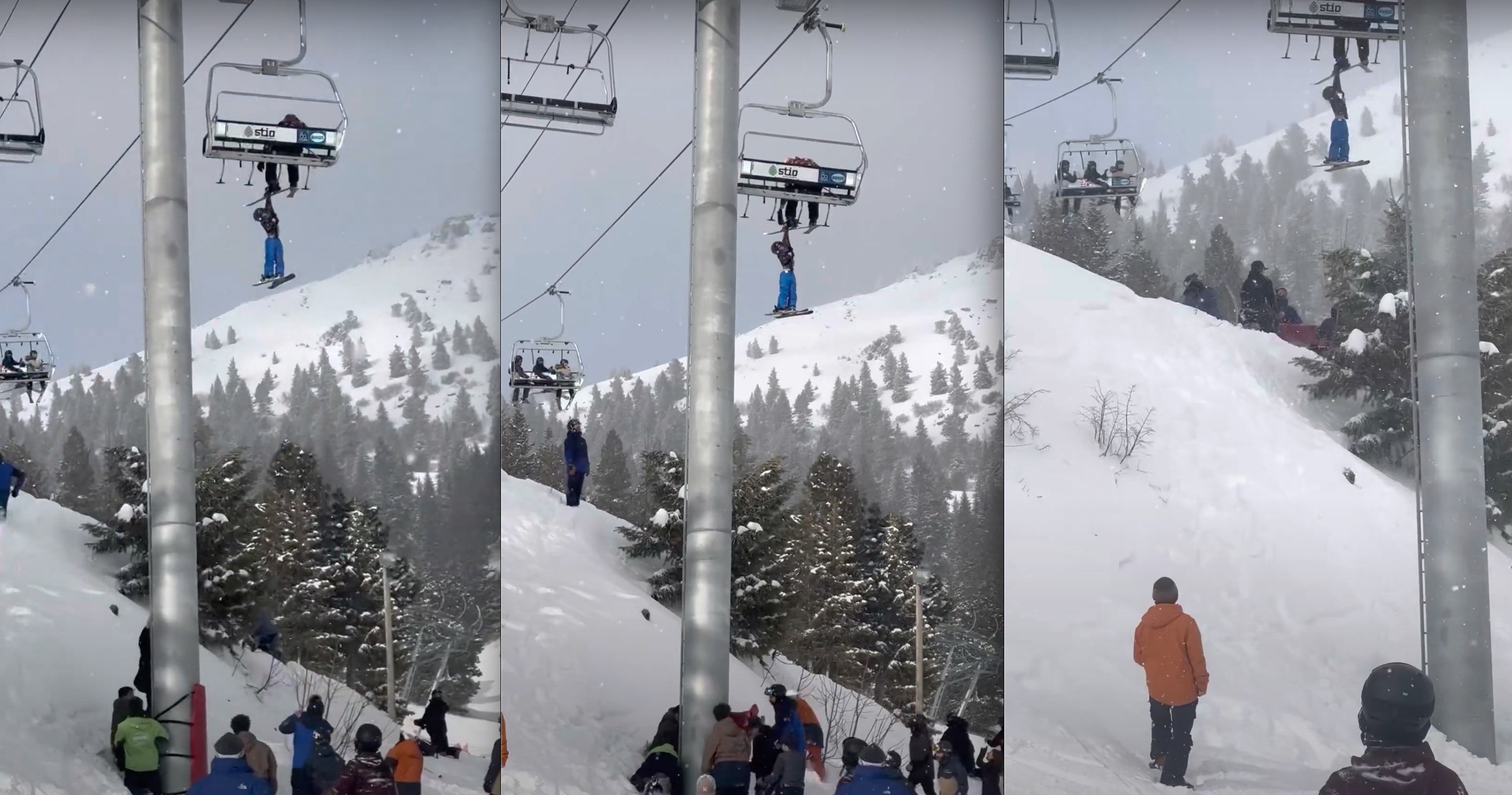VIDEO: Little Kid Dangles From Chairlift @ Bogus Basin Ski Resort