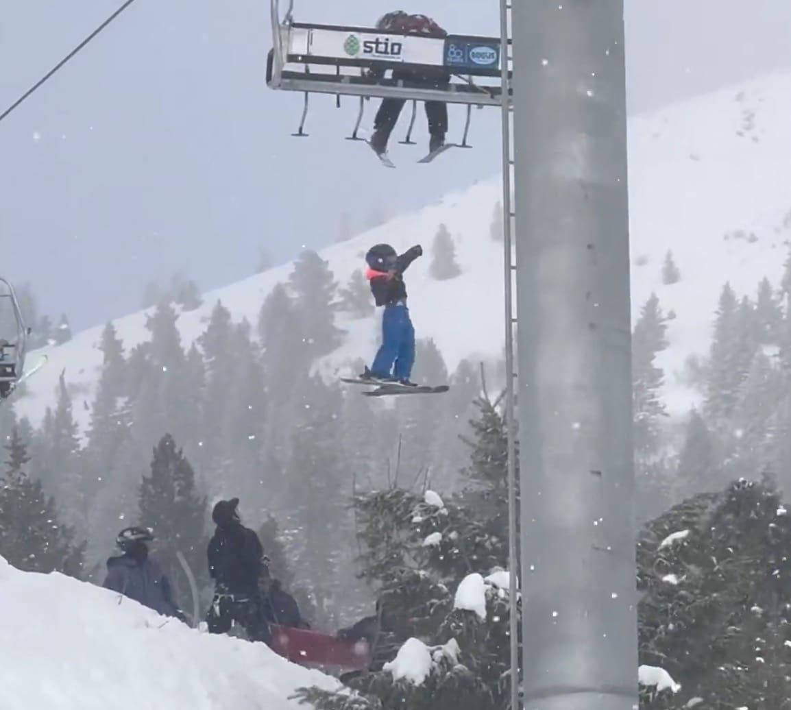 VIDEO: Little Kid Dangles From Chairlift @ Bogus Basin Ski Resort